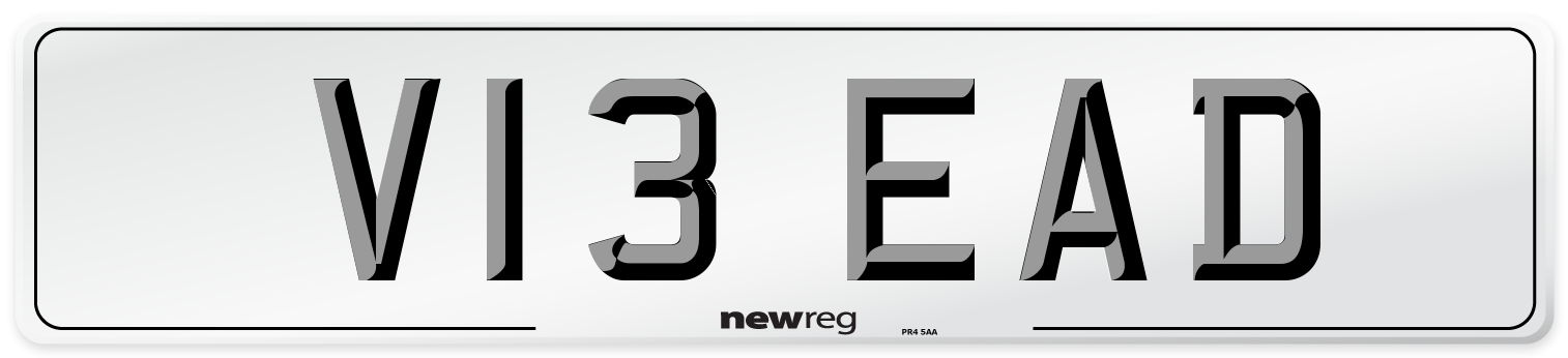 V13 EAD Number Plate from New Reg